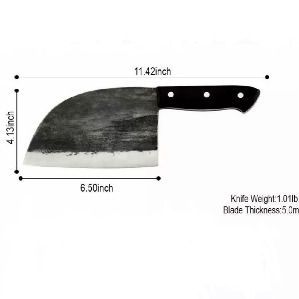 Chefs Knife Kitchen Butcher Handmade Clever Forged - Picture 9 of 16